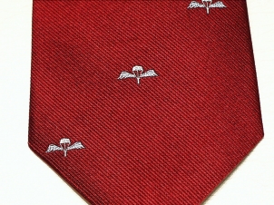 Parachute Regiment silk crested tie - Click Image to Close